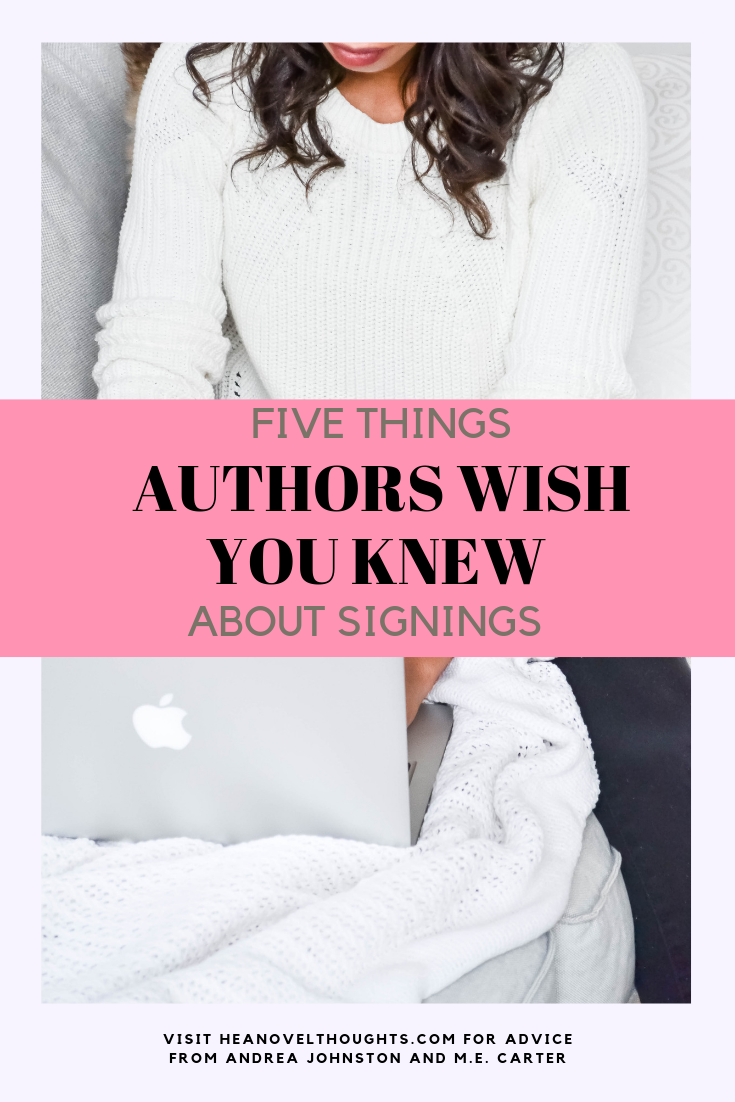 5 Things Authors want you to know about Signings