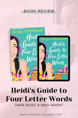 Heidi's Guide to Four Letter words is the perfect blend of humor and character growth, and it will charm you from the start, it's a must listen audio book!