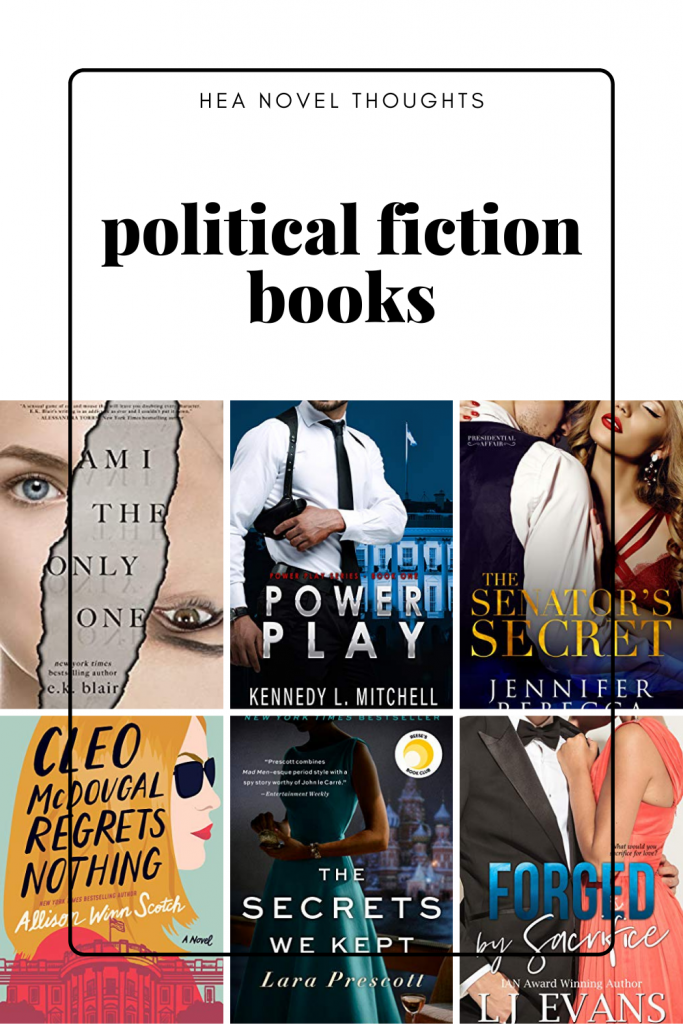 Find your next political fiction books, rather it be a romance or just plain old fiction these reads will take you into the world of politics!