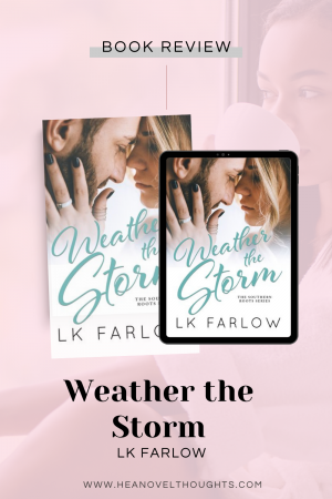 Weather the Storm is a must read friends to lovers romance that I can’t recommend enough. The chemistry is off the freaking charts!
