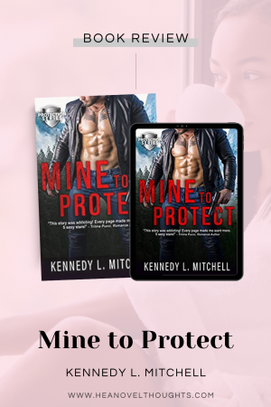 Mine to Protect by Kennedy L Mitchell is one heck of a romantic suspense novel. From the beginning things are intense and a little on the creepy side, but if you love suspense you will be sucked right into it!