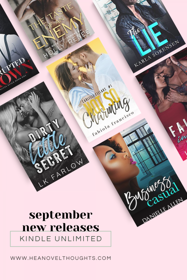 Get ready fall in love this autumn with these new kindle unlimited release this September. These romance novels are sure to charm you and put a smile on your face!